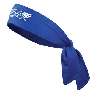 Tie Back Moisture Wicking Headband - Blue